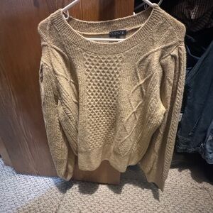 1. State Women's Camel Knit Sweater